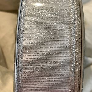 Christmas RIBBON Hanukkah Ribbon 1.5” Woven SILVER METALLIC WIRED Ribbon